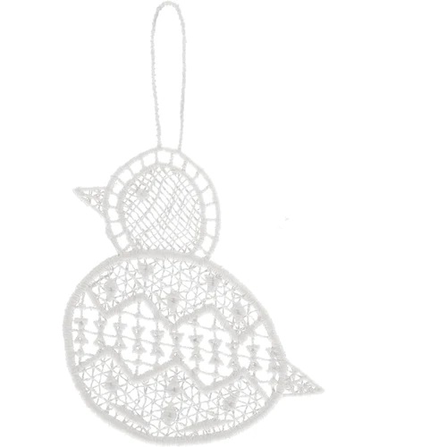 Das Oster-Küken aus dem Hause Juna gibt es in diversen Farben und Ausführungen und ist in seiner federleichten Gobellin-Fassung ideal zum Aufhängen auf Palmkätzchen und Blumenstrauß.